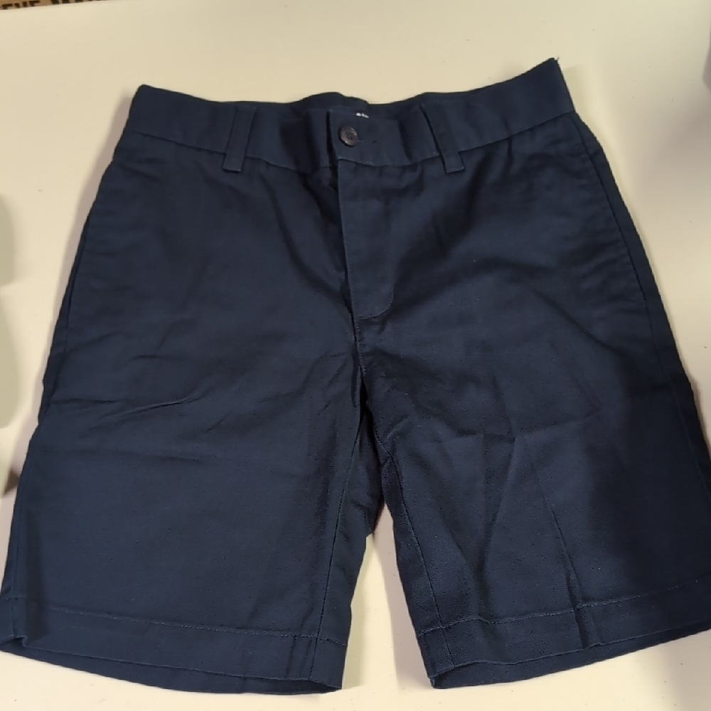 Lands End Boys Chino Shorts Navy
